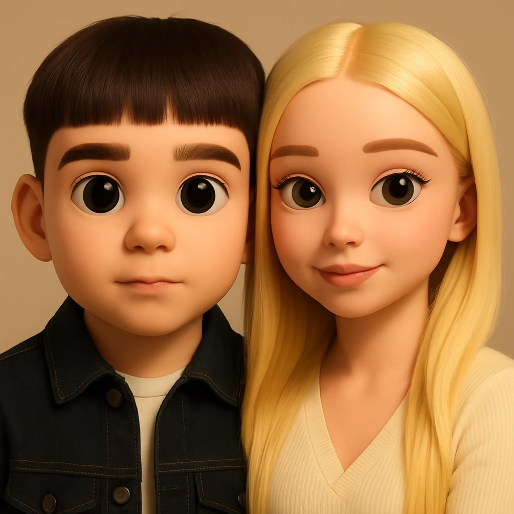 Combine the two emojis from the reference images into one image, placing them together side by side without altering their appearance. The style should be realistic 3D emoji style, preserving the original look of the emojis. emoji