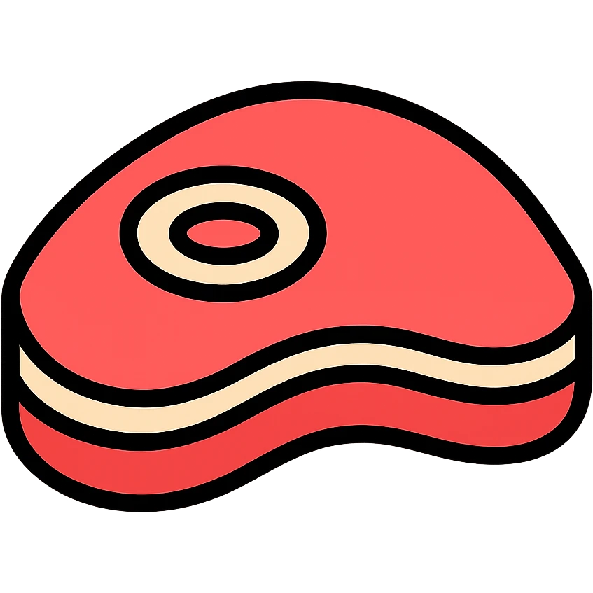 a slab of raw meat emoji