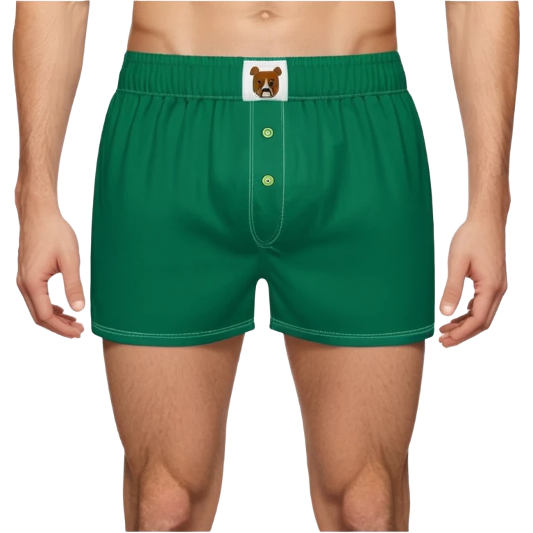 forrest green boxer shorts emoji