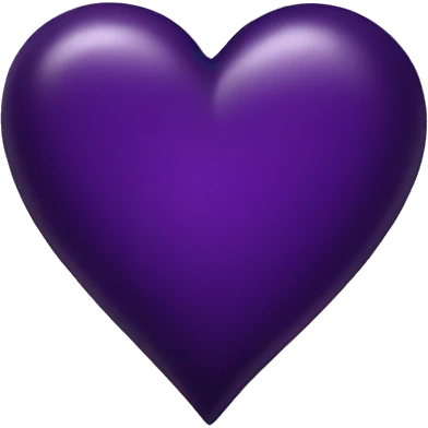Dark violet heart emoji
