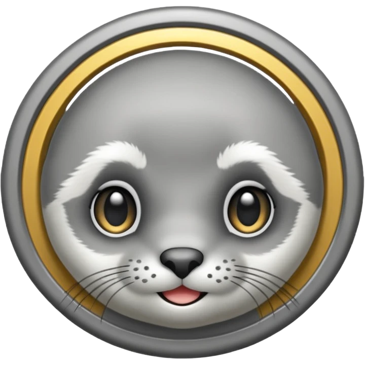 Seal with halo emoji