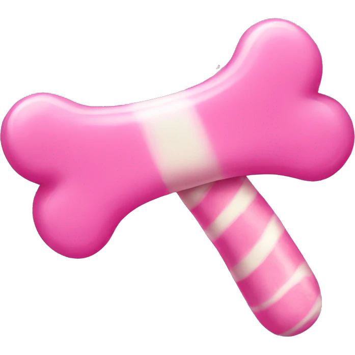 pink candy bone emoji