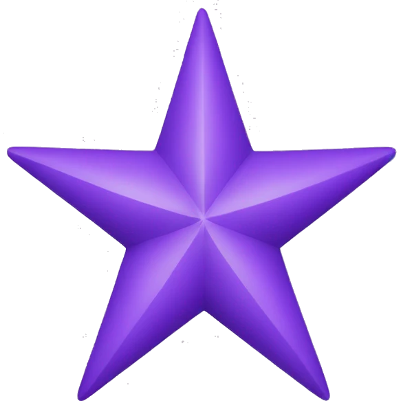 purple four pointed star emoji
