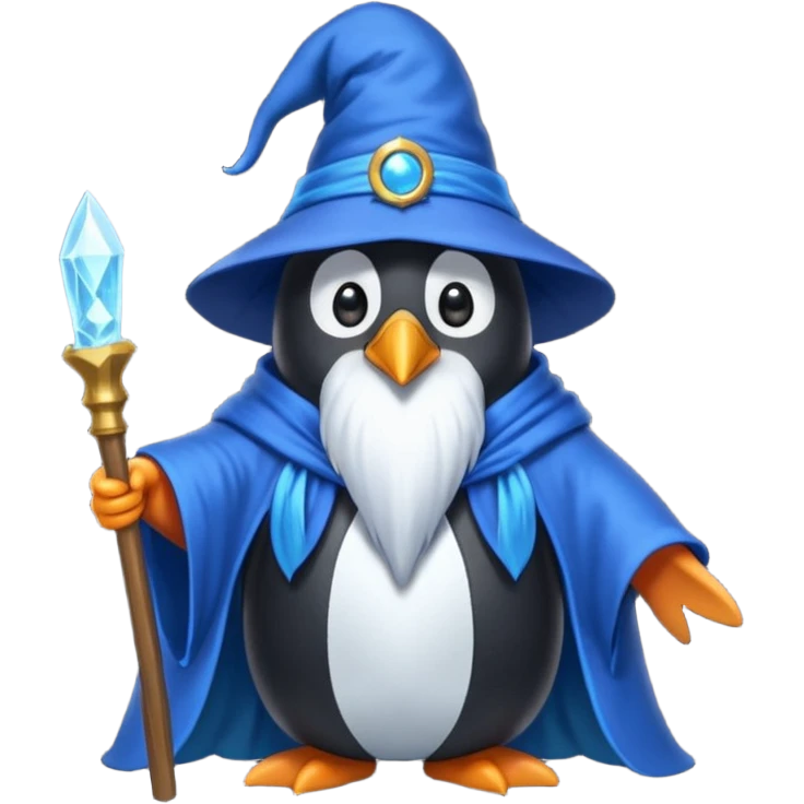 Penguin Wizard emoji