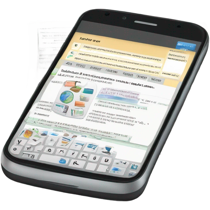 documents inside of a phone emoji