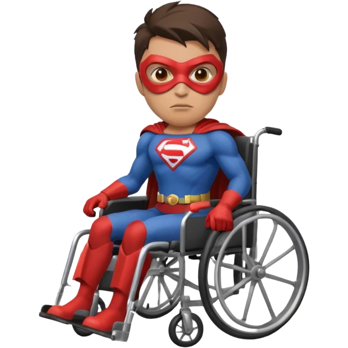 Superhero in a wheelchair emoji