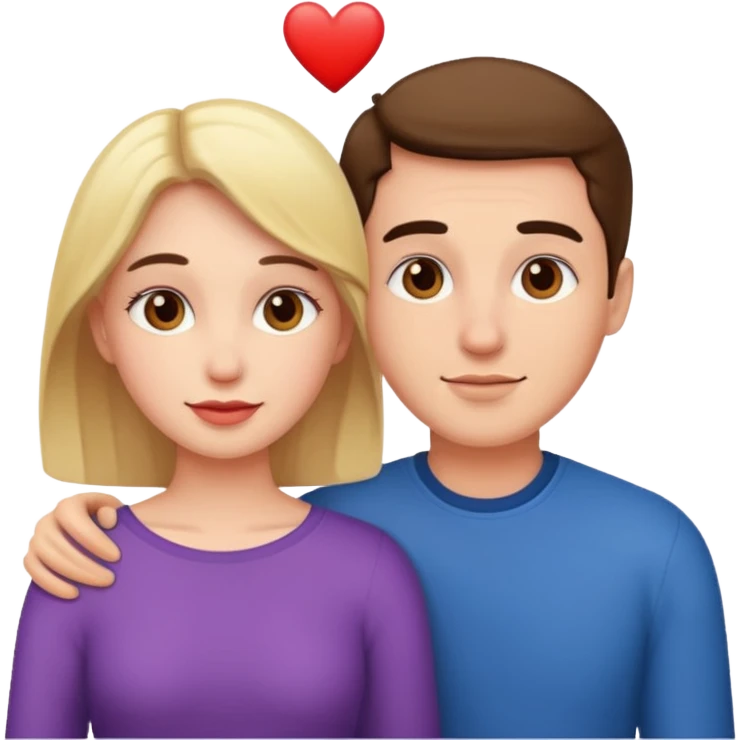 Faire une couple in love emoji