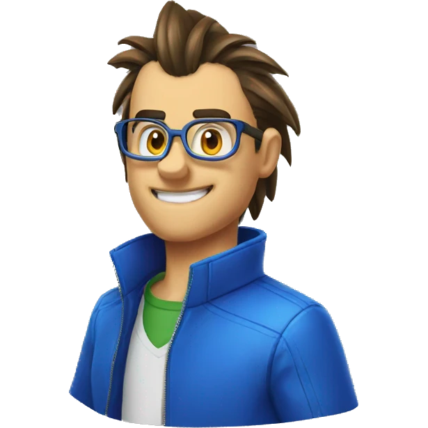 sonic the hedgehog nerd emoji