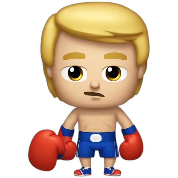 trump qui fait de la boxe emoji