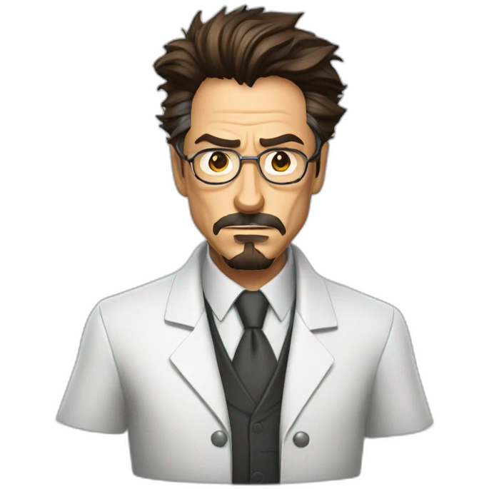 mad scientist Tony stark emoji