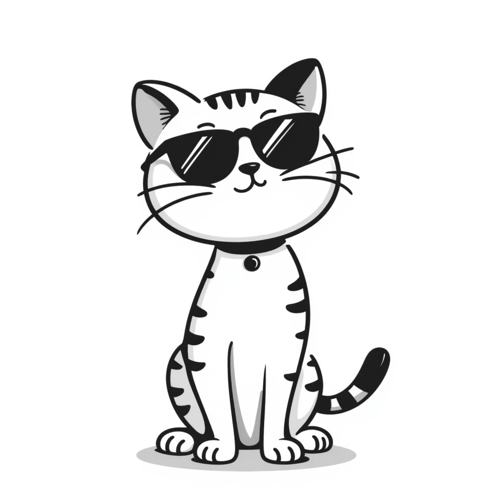 cat wearing sunglasses emoji
