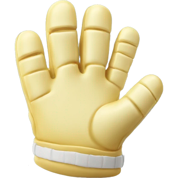 Football glove made Of butter  emoji