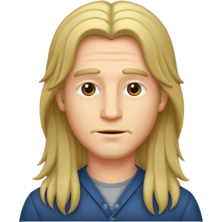 Hombre con pelo largo emoji
