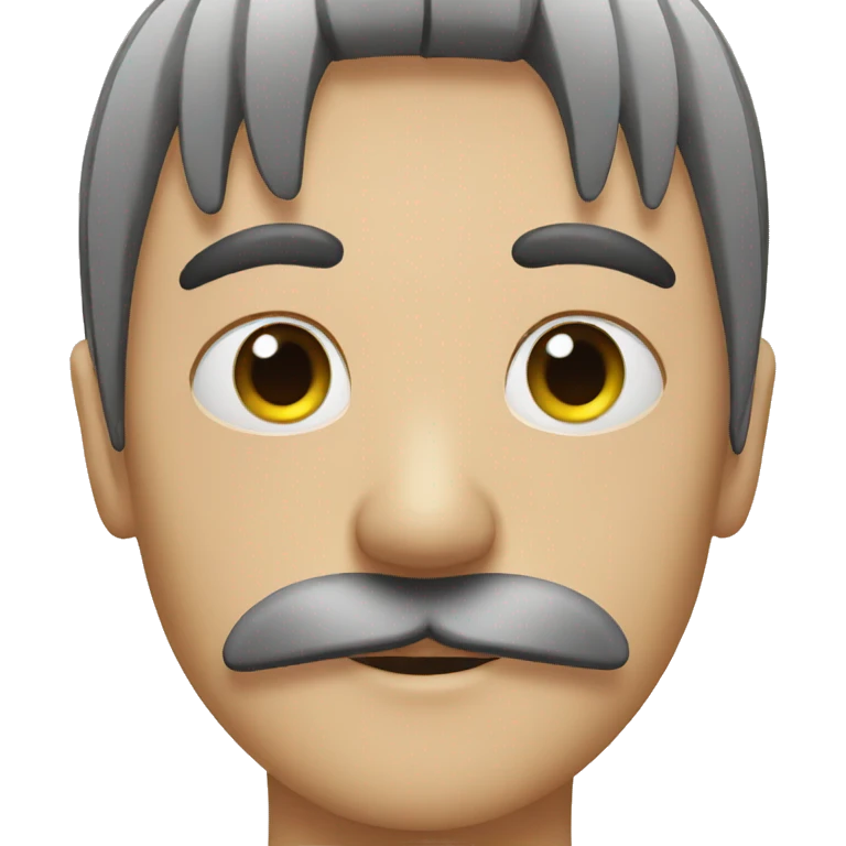 Emo with moustache emoji