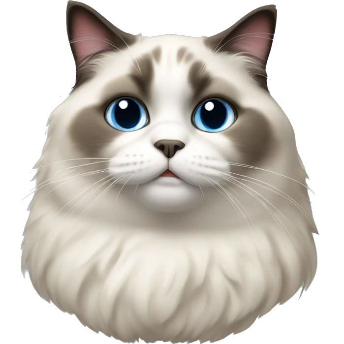 fat ragdoll cat emoji