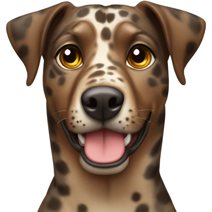 Brown catahoula leopard dog  emoji