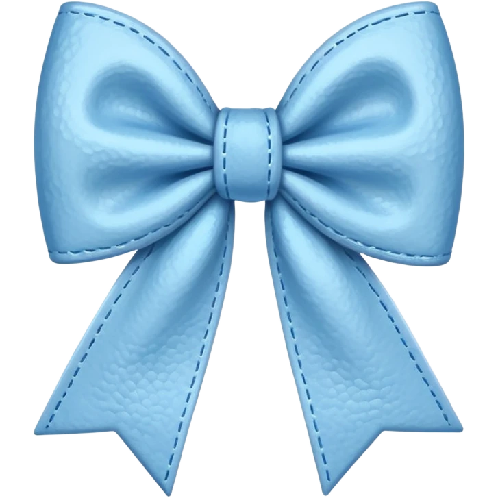artsy bow delicate pastel blue colour emoji