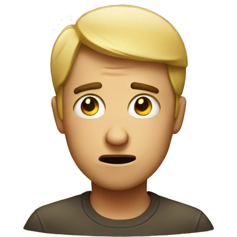 Confused face emoji