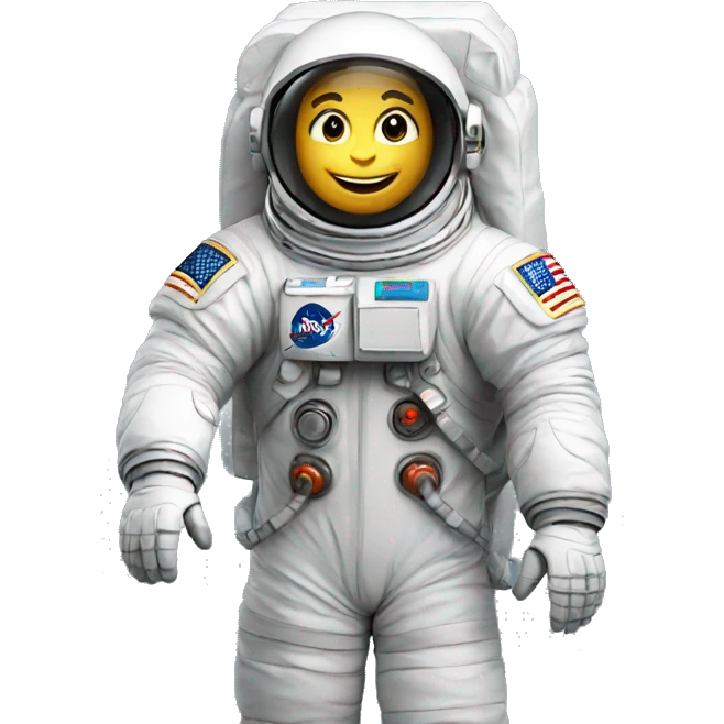Astronaut saying hi  emoji
