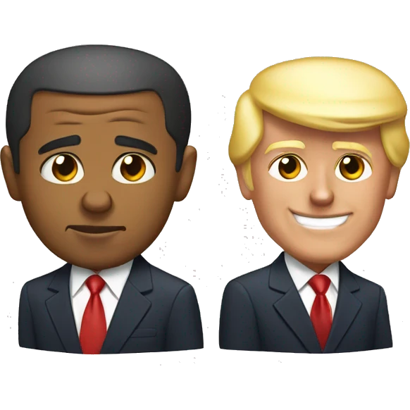 Obama and trump  emoji