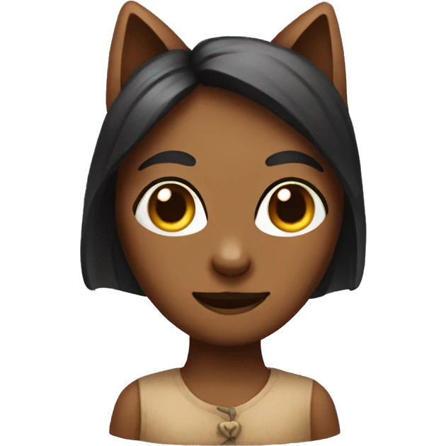 wooden cat wooman emoji