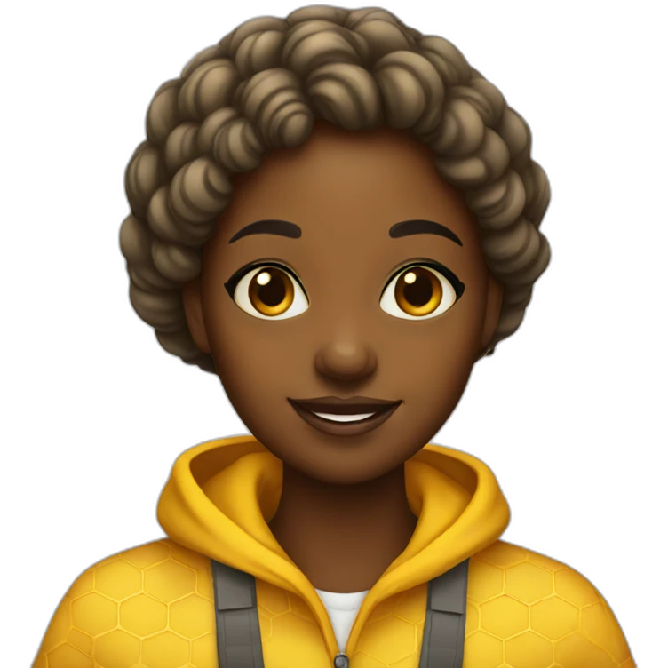 beekeeper black girl honey emoji
