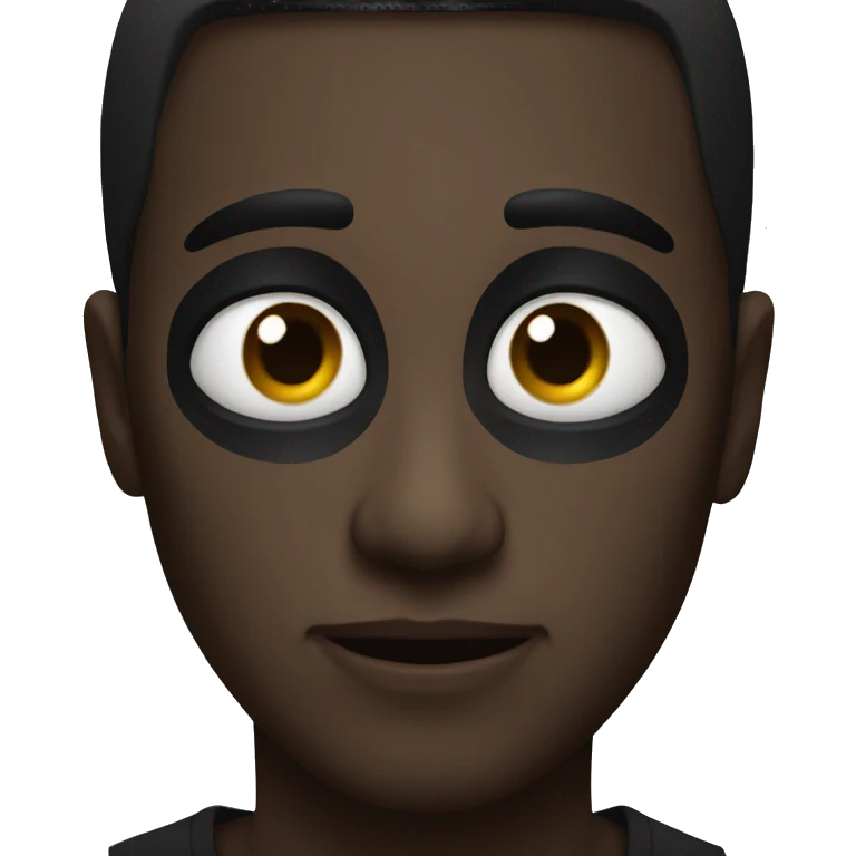 Black eyed emoji