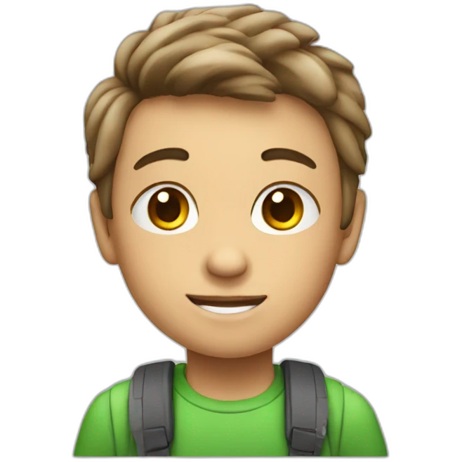 kid with aipods emoji