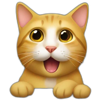 Un chat qui conduit une voiture  emoji