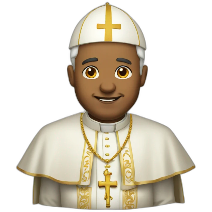 The pope twearking emoji