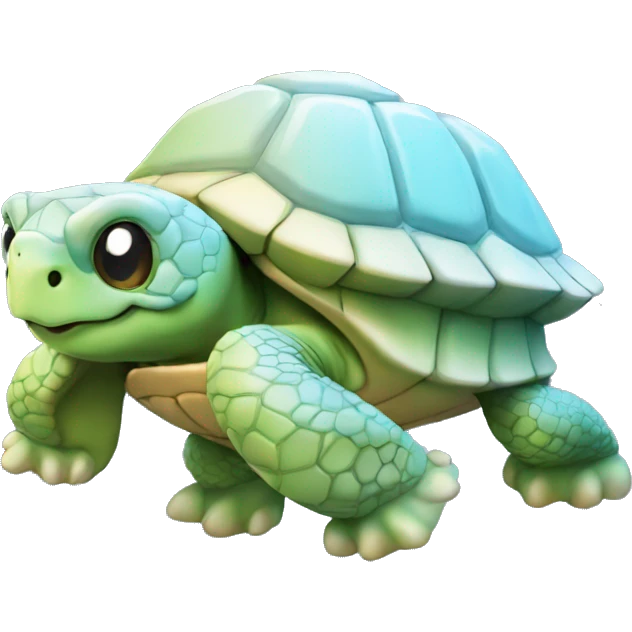 Tortue avec une glace  emoji