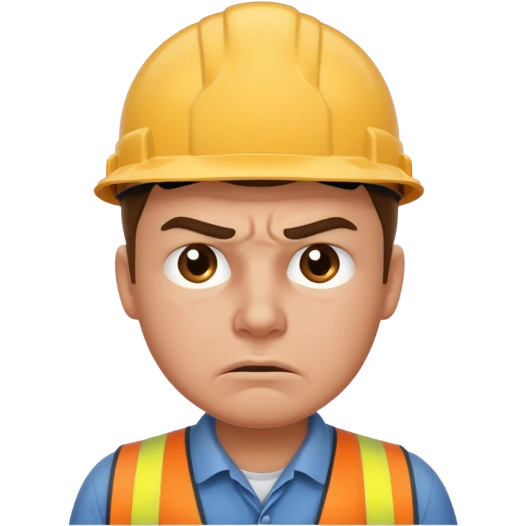 worker in stress emoji