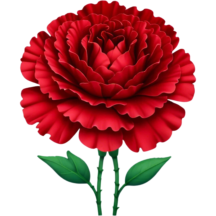 red carnation emoji