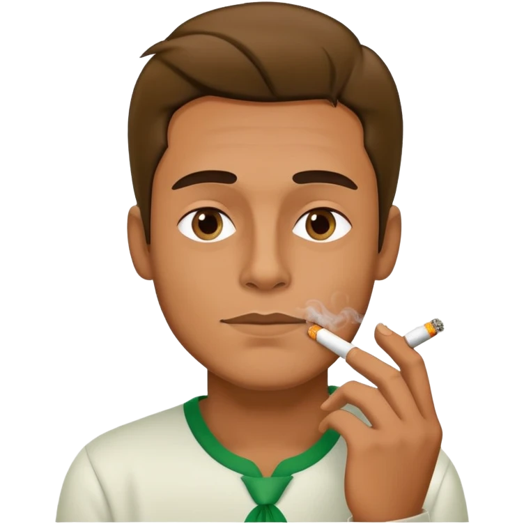 gordo fumando maconha emoji