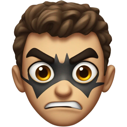 Mad at Spider-Man face emoji