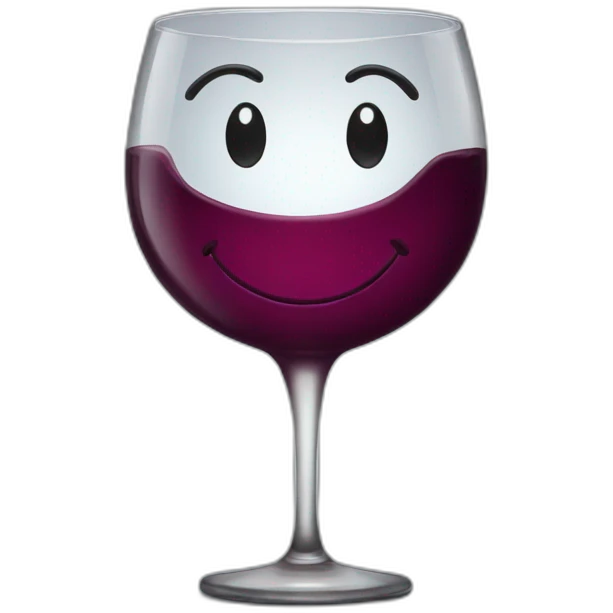 wine glass smiley emoji