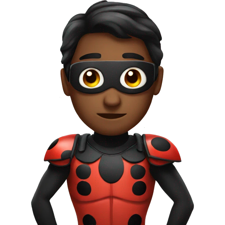 Ladybug hero emoji