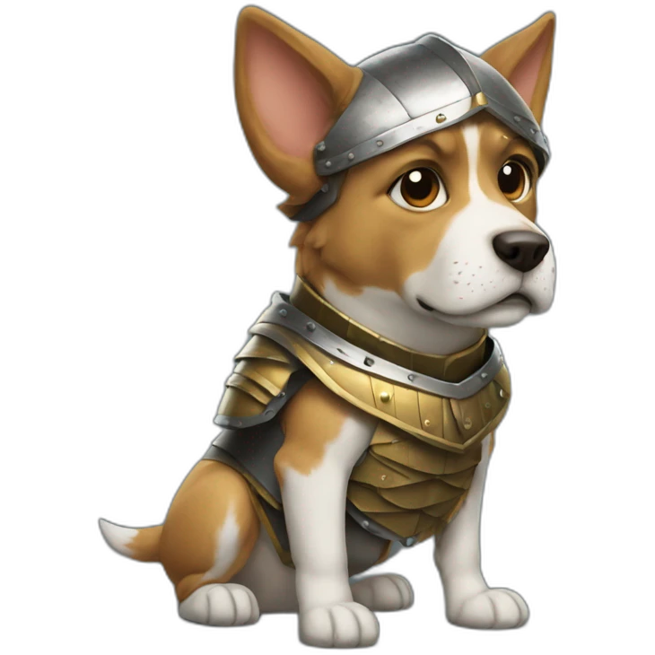 dog with armor  emoji