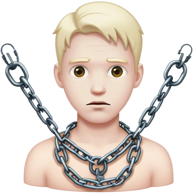 white servant  chains emoji
