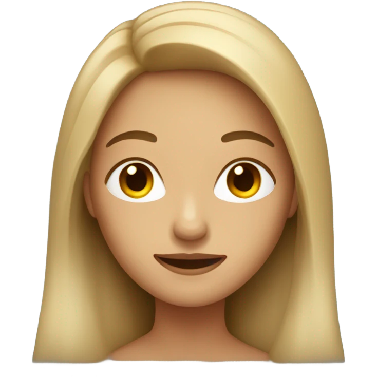 A women with long hair  emoji