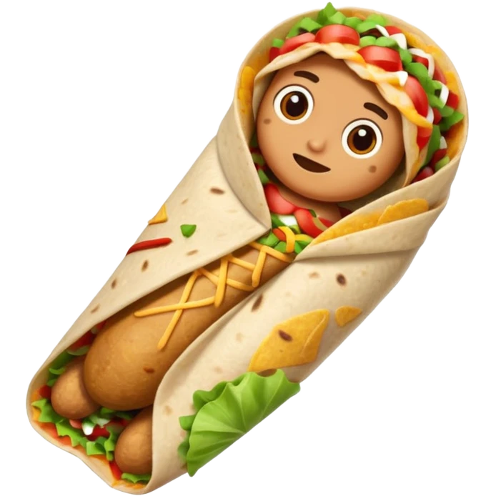 Make it a burrito with leggs emoji