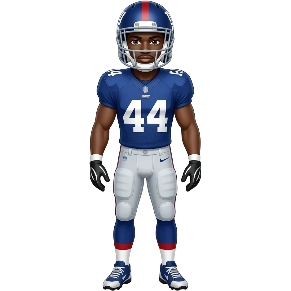new york giants football Cameron Skattebo 44 emoji
