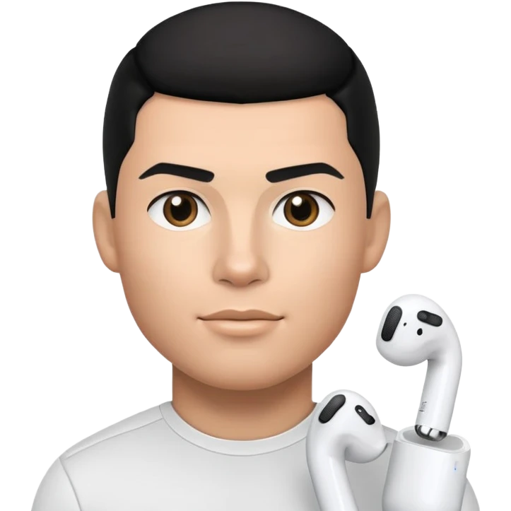 RONALDO with AirPods emoji