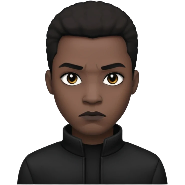 Black goth man  emoji