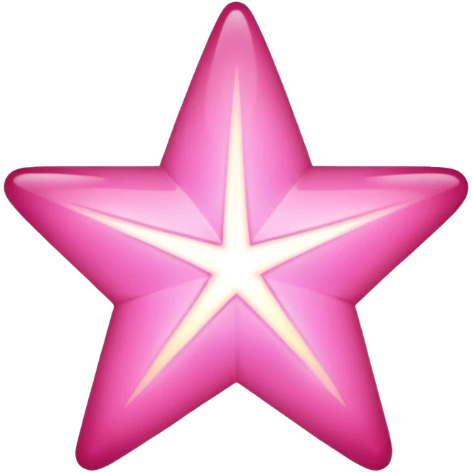 Pink star emoji