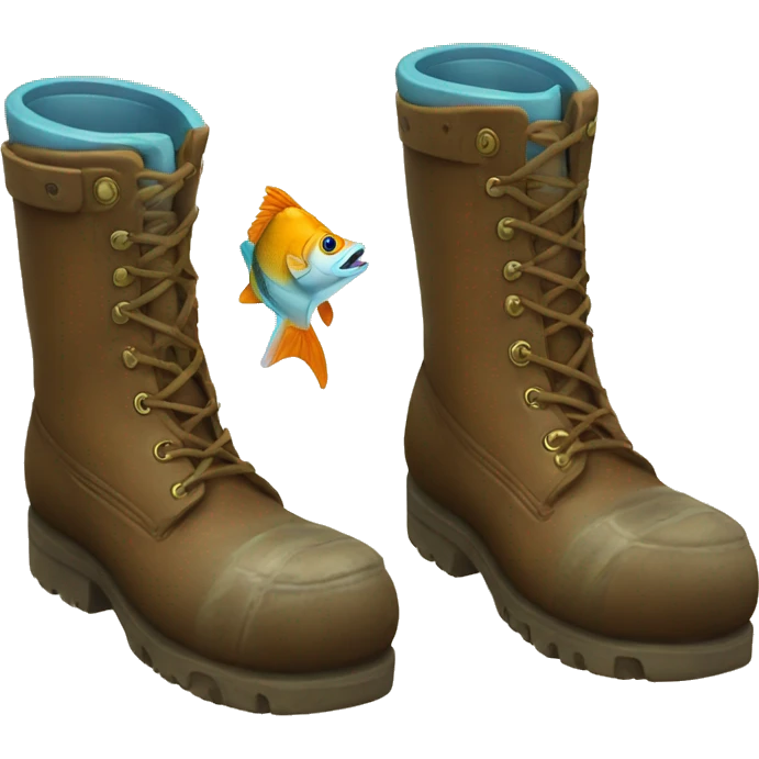 boot whit fish emoji