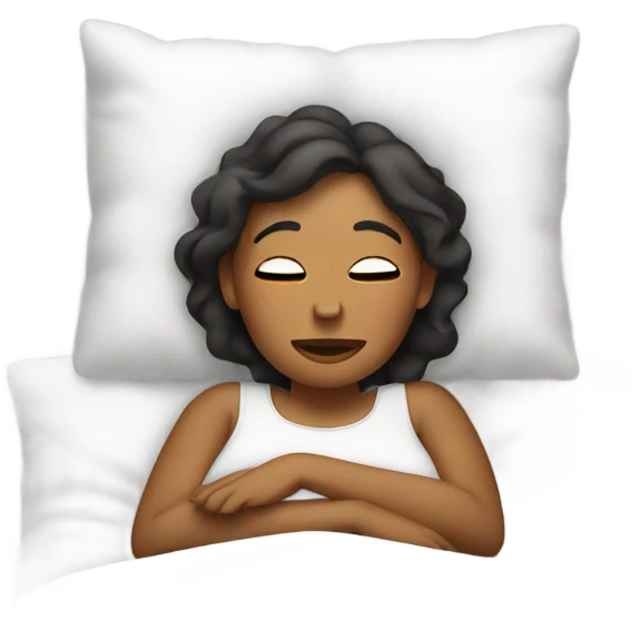 mom laying in bed emoji