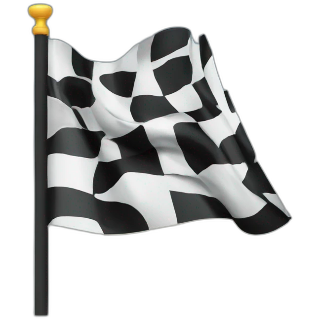 racing finish flag emoji