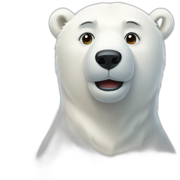 Polar bear Bonjour  emoji