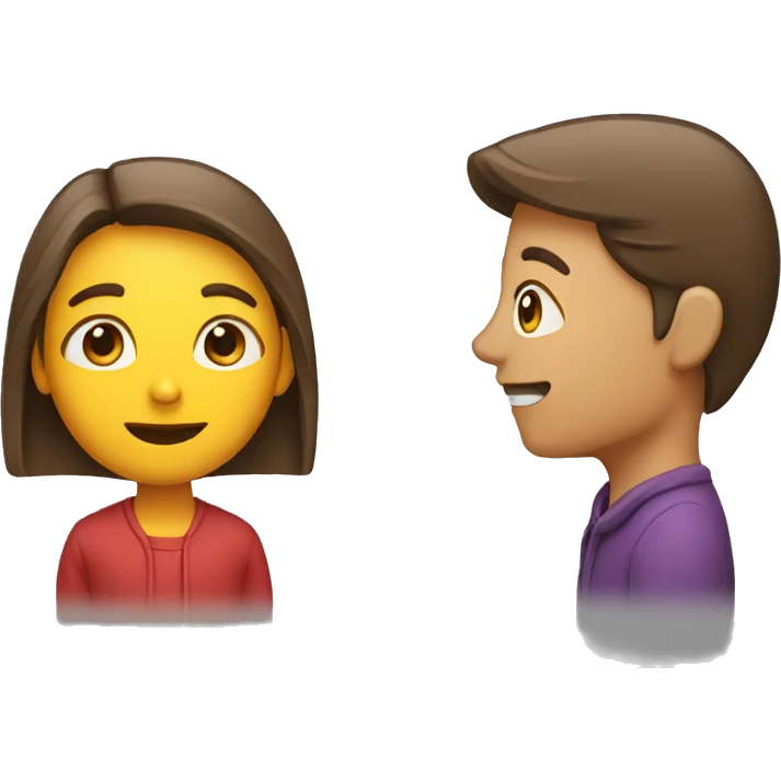 person speaking to another person emoji